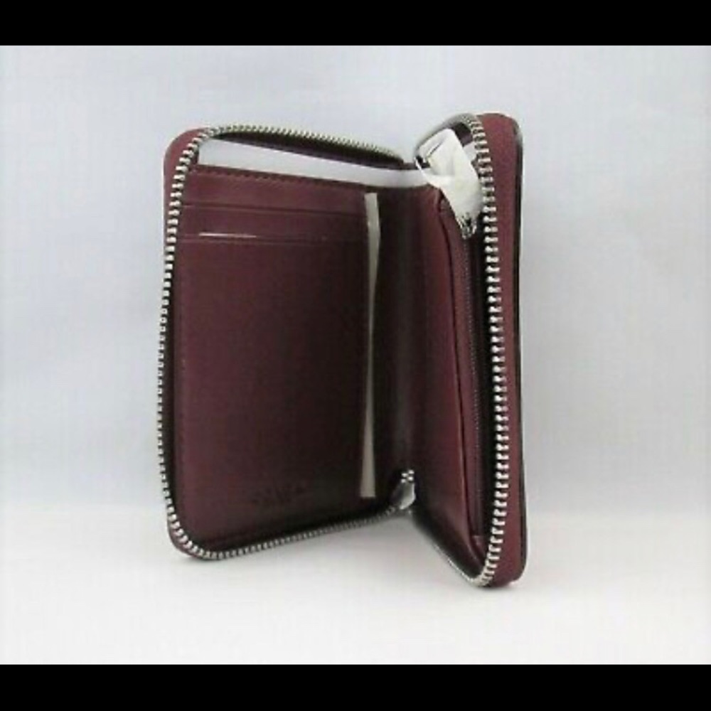 Coach Wallet Glitter Signature Leather Bifold Zip - Picture 4 of 6